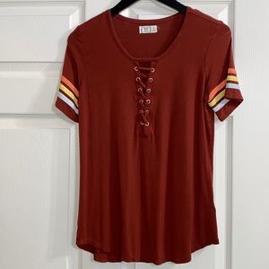 Cute burnt orange fall shirt
